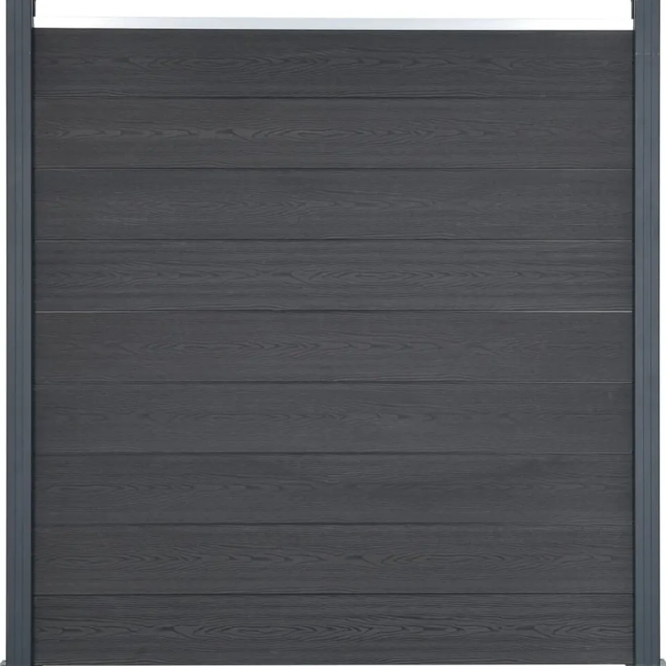 MAISON EXCLUSIVE - Ensemble de panneaux de clôture gris 699x186 cm wpc