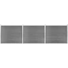 MAISON EXCLUSIVE - Ensemble de panneau de clôture wpc 526x146 cm gris