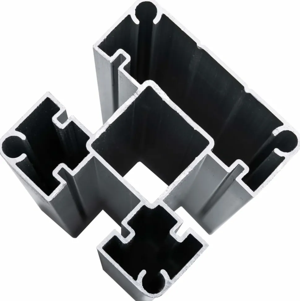 MAISON EXCLUSIVE - Ensemble de panneau de clôture wpc 699x146 cm noir