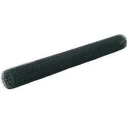 MAISON EXCLUSIVE - Grillage acier avec revêtement en pvc 25x1,5 m vert