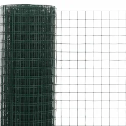 MAISON EXCLUSIVE - Grillage acier avec revêtement en pvc 25x1,5 m vert