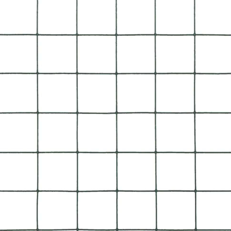 MAISON EXCLUSIVE - Grillage acier avec revêtement en pvc 10x1,5 m vert