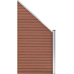 MAISON EXCLUSIVE - Panneau de clôture wpc 95x(105-180) cm marron
