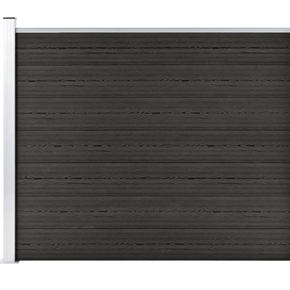 MAISON EXCLUSIVE - Panneau de clôture wpc 175x146 cm gris