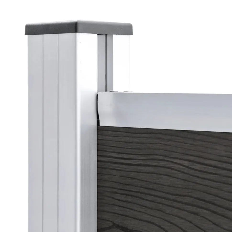 MAISON EXCLUSIVE - Panneau de clôture wpc 175x146 cm gris