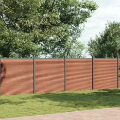 MAISON EXCLUSIVE - Panneau de clôture marron 1564x186 cm wpc