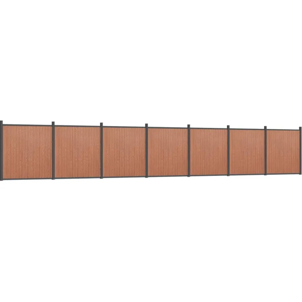 MAISON EXCLUSIVE - Panneau de clôture marron 1218x186 cm wpc