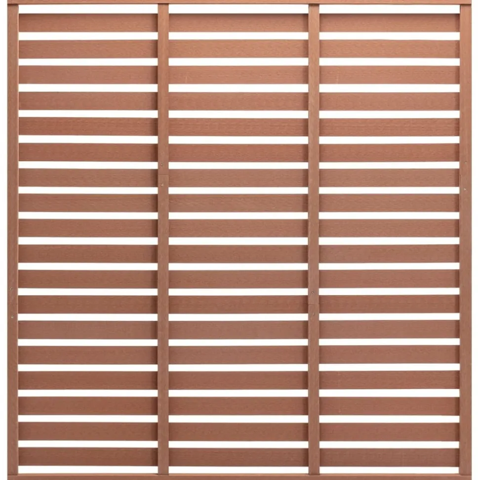 MAISON EXCLUSIVE - Panneau de clôture wpc 180x180 cm marron