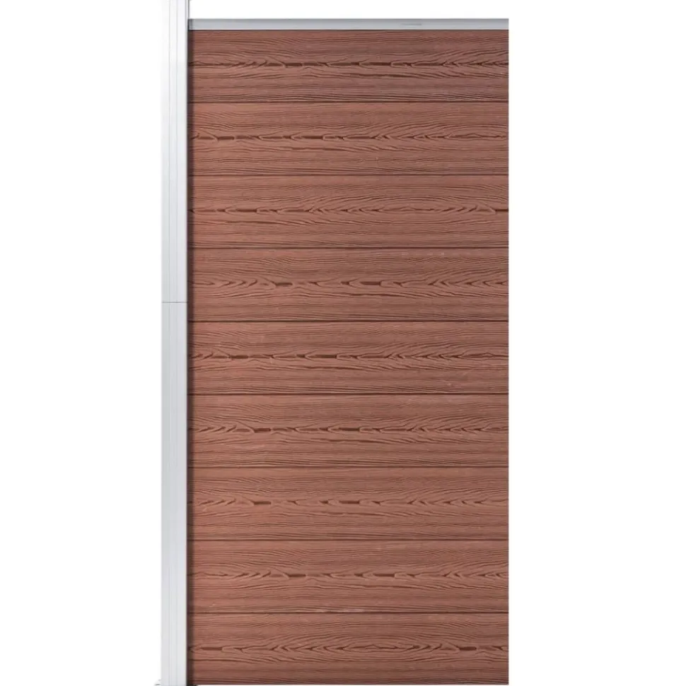 MAISON EXCLUSIVE - Panneau de clôture wpc 95x186 cm marron