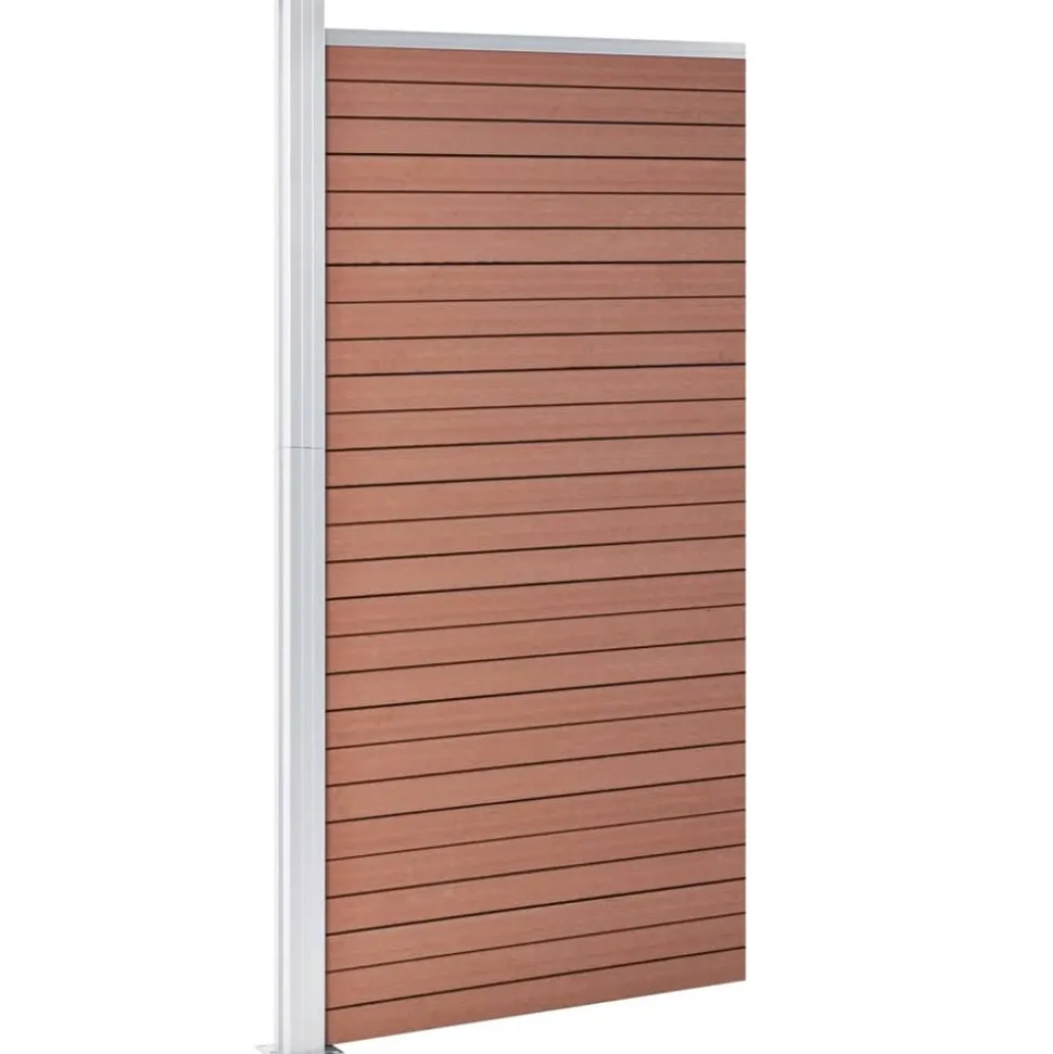 MAISON EXCLUSIVE - Panneau de clôture wpc 95x186 cm marron
