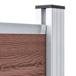 MAISON EXCLUSIVE - Panneau de clôture wpc 95x186 cm marron