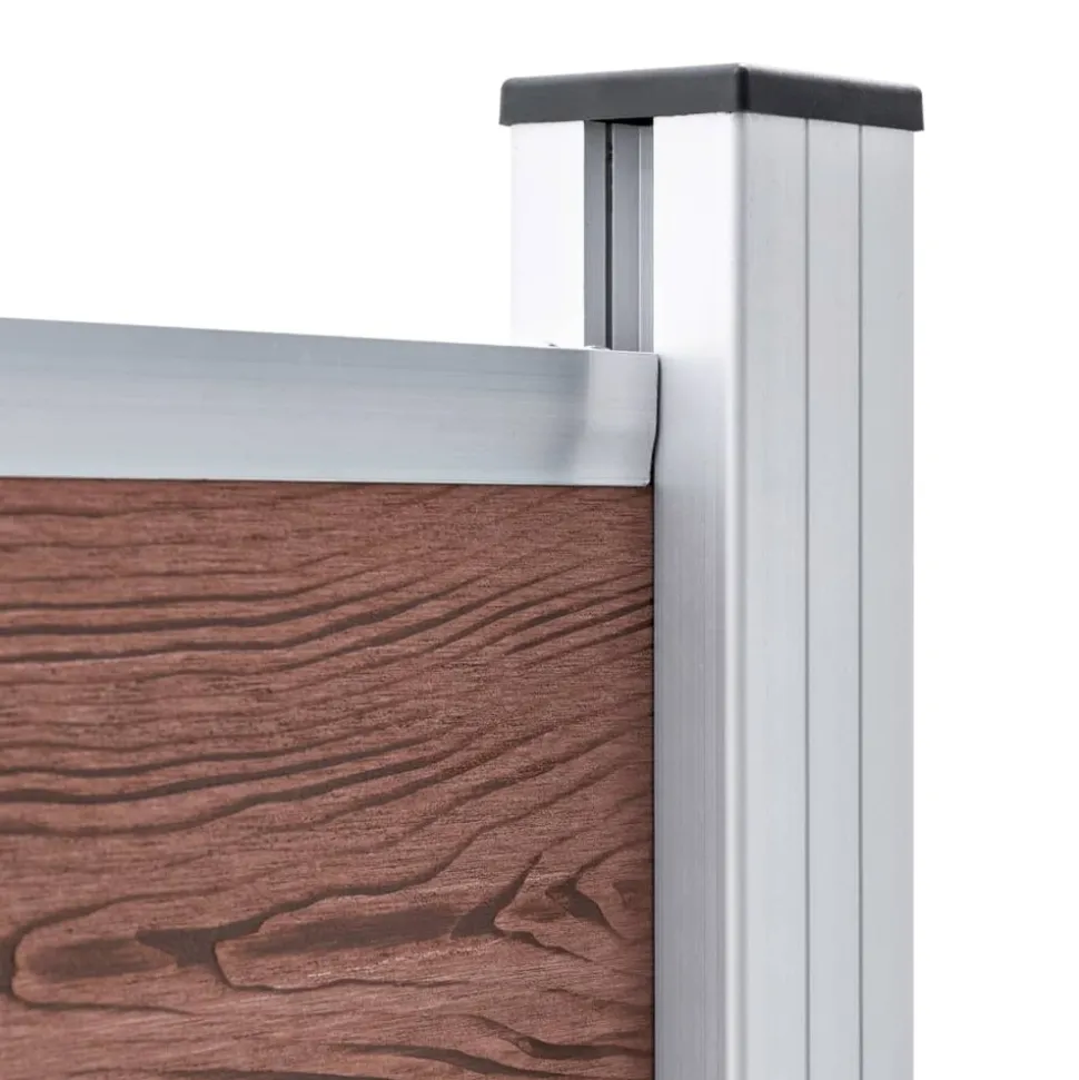 MAISON EXCLUSIVE - Panneau de clôture wpc 95x186 cm marron