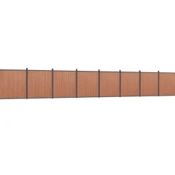 MAISON EXCLUSIVE - Panneau de clôture marron 1391x186 cm wpc