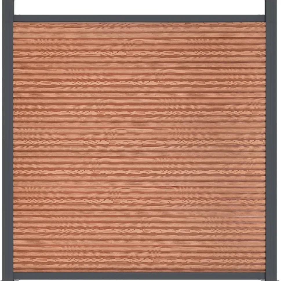 MAISON EXCLUSIVE - Panneau de clôture marron 1391x186 cm wpc