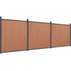 MAISON EXCLUSIVE - Panneau de clôture marron 526x186 cm wpc