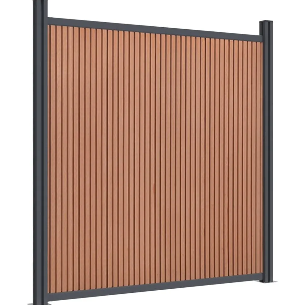 MAISON EXCLUSIVE - Panneau de clôture marron 526x186 cm wpc