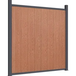 MAISON EXCLUSIVE - Panneau de clôture marron 526x186 cm wpc