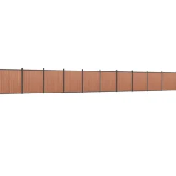 MAISON EXCLUSIVE - Panneau de clôture marron 1737x186 cm wpc