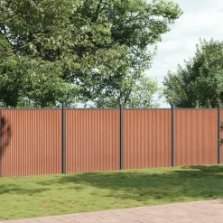 MAISON EXCLUSIVE - Panneau de clôture marron 1737x186 cm wpc