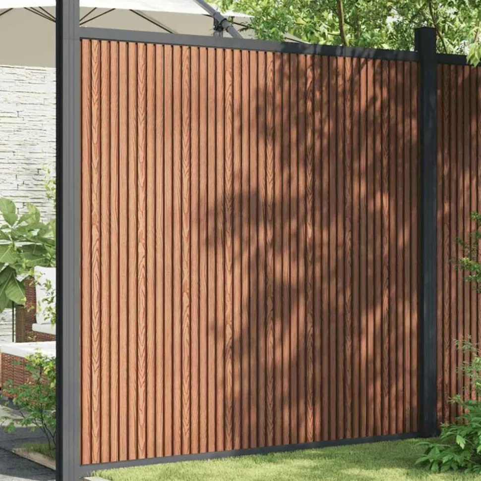 MAISON EXCLUSIVE - Panneau de clôture marron 173x186 cm wpc