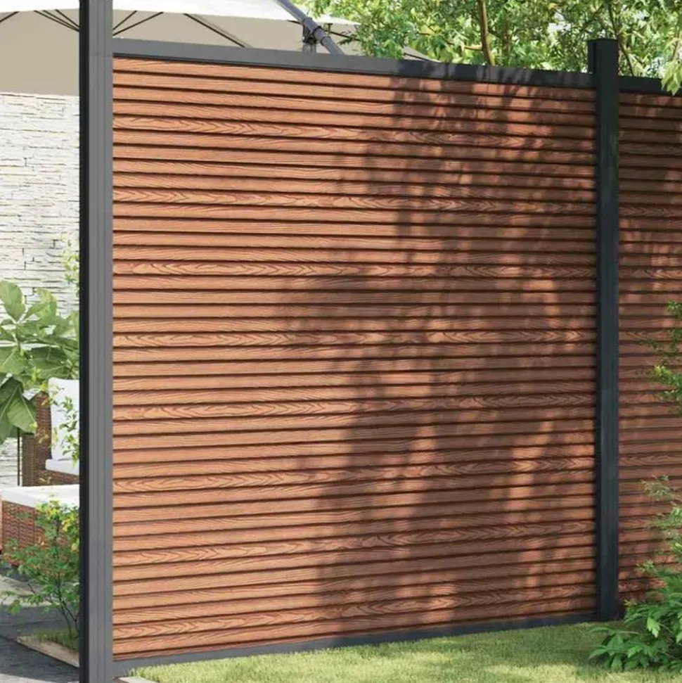 MAISON EXCLUSIVE - Panneau de clôture marron 173x186 cm wpc
