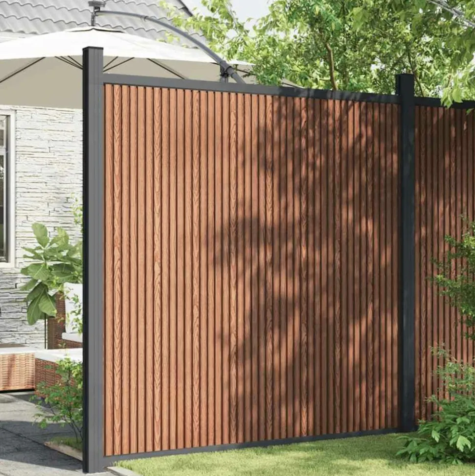 MAISON EXCLUSIVE - Panneau de clôture marron 173x186 cm wpc