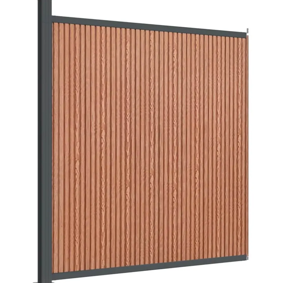 MAISON EXCLUSIVE - Panneau de clôture marron 173x186 cm wpc