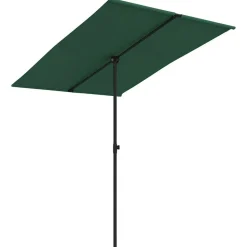 MAISON EXCLUSIVE - Parasol de jardin avec mât en aluminium 2x1,5 m vert