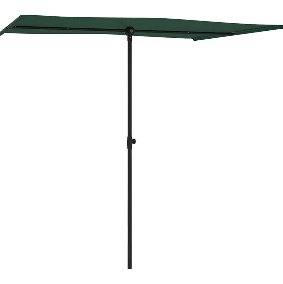 MAISON EXCLUSIVE - Parasol de jardin avec mât en aluminium 2x1,5 m vert