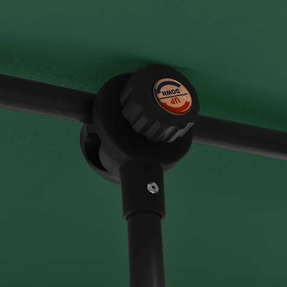 MAISON EXCLUSIVE - Parasol de jardin avec mât en aluminium 2x1,5 m vert