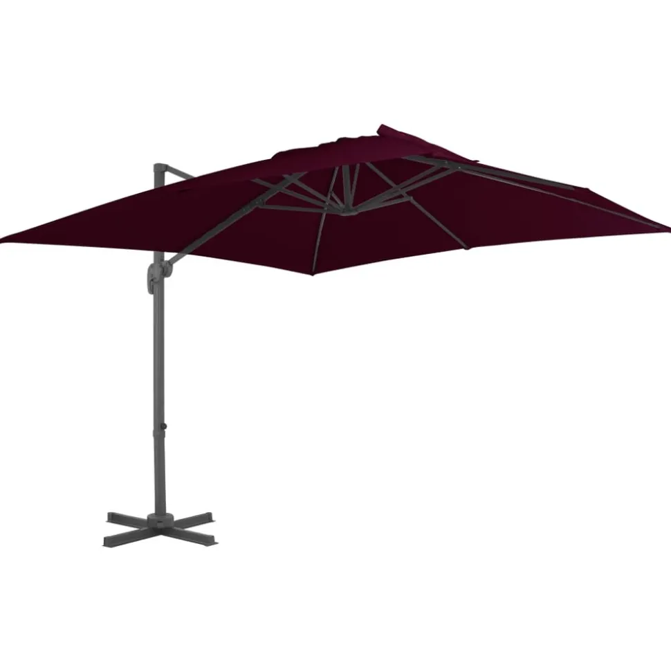 MAISON EXCLUSIVE - Parasol de jardin en porte-à-faux avec mât en aluminium