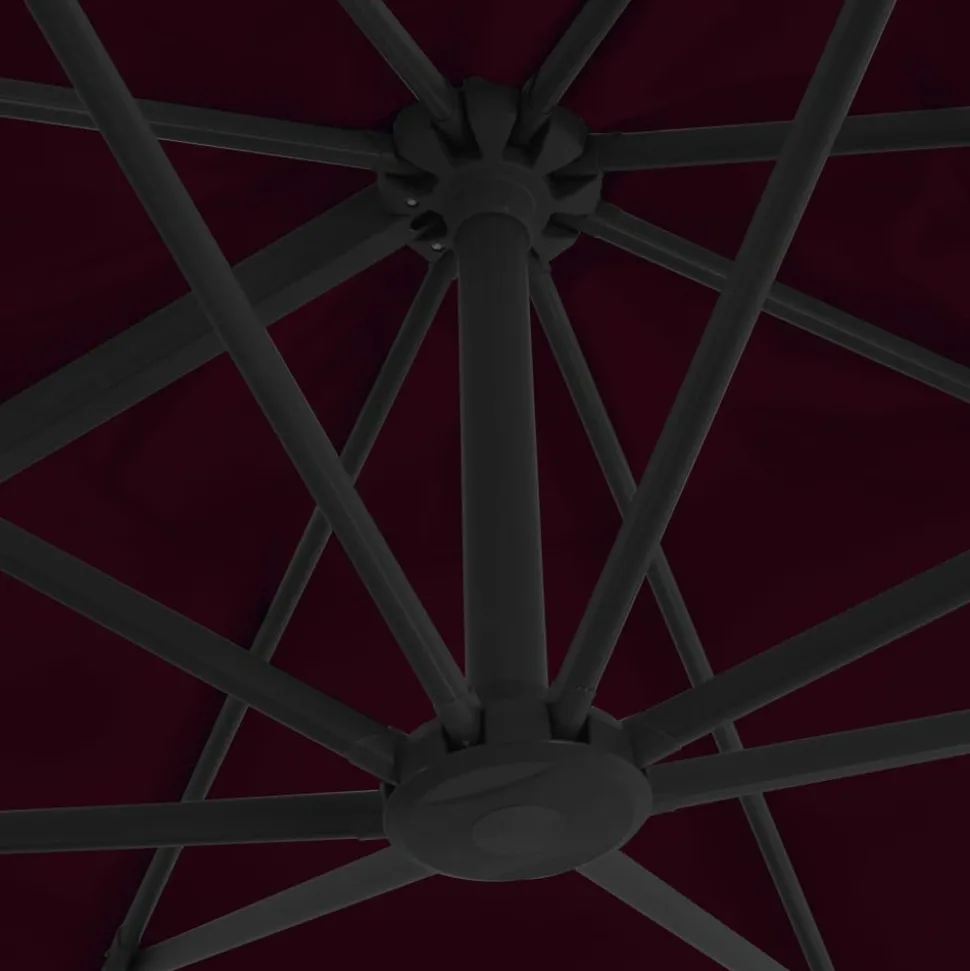 MAISON EXCLUSIVE - Parasol de jardin en porte-à-faux avec mât en aluminium