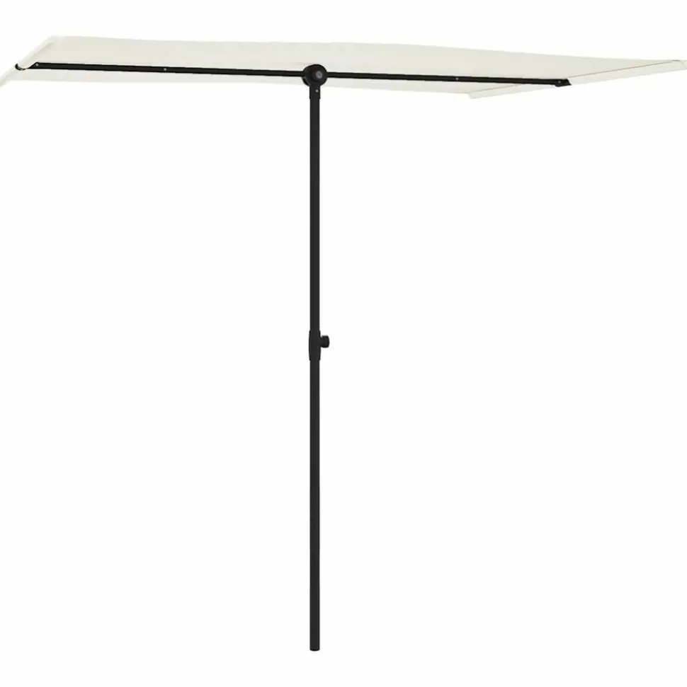 MAISON EXCLUSIVE - Parasol de jardin avec mât en aluminium 2x1,5 m blanc sable