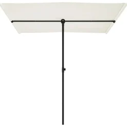 MAISON EXCLUSIVE - Parasol de jardin avec mât en aluminium 2x1,5 m blanc sable