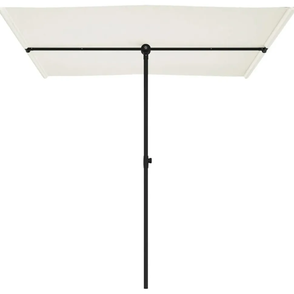 MAISON EXCLUSIVE - Parasol de jardin avec mât en aluminium 2x1,5 m blanc sable