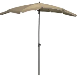 MAISON EXCLUSIVE - Parasol de jardin avec mât 200x130 cm taupe