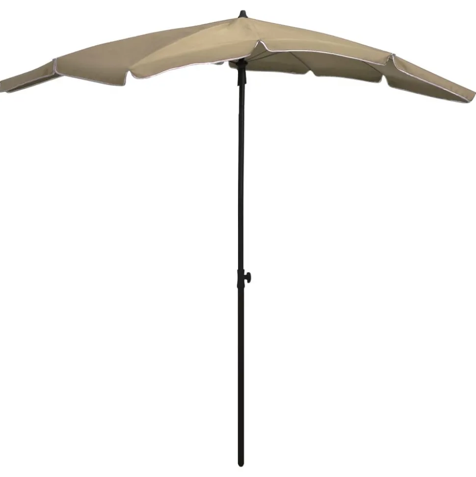 MAISON EXCLUSIVE - Parasol de jardin avec mât 200x130 cm taupe