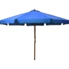 MAISON EXCLUSIVE - Parasol d'extérieur avec mât en bois 330 cm bleu azuré
