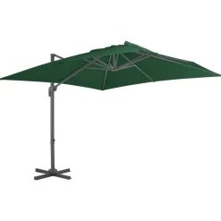 MAISON EXCLUSIVE - Parasol de jardin avec base portable vert