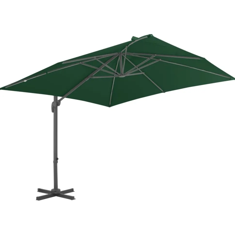 MAISON EXCLUSIVE - Parasol de jardin avec base portable vert