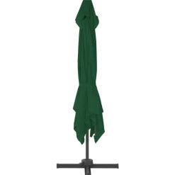 MAISON EXCLUSIVE - Parasol de jardin avec base portable vert