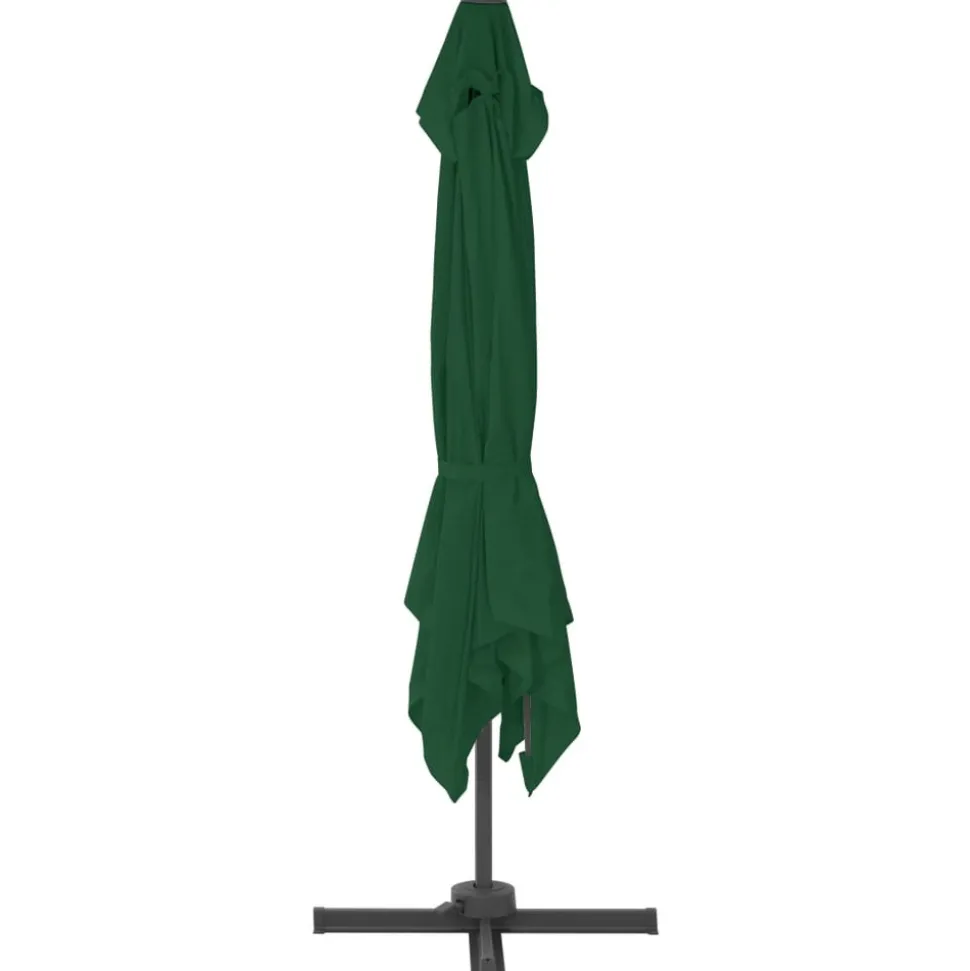MAISON EXCLUSIVE - Parasol de jardin avec base portable vert