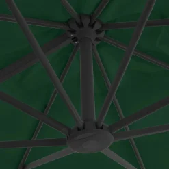 MAISON EXCLUSIVE - Parasol de jardin avec base portable vert