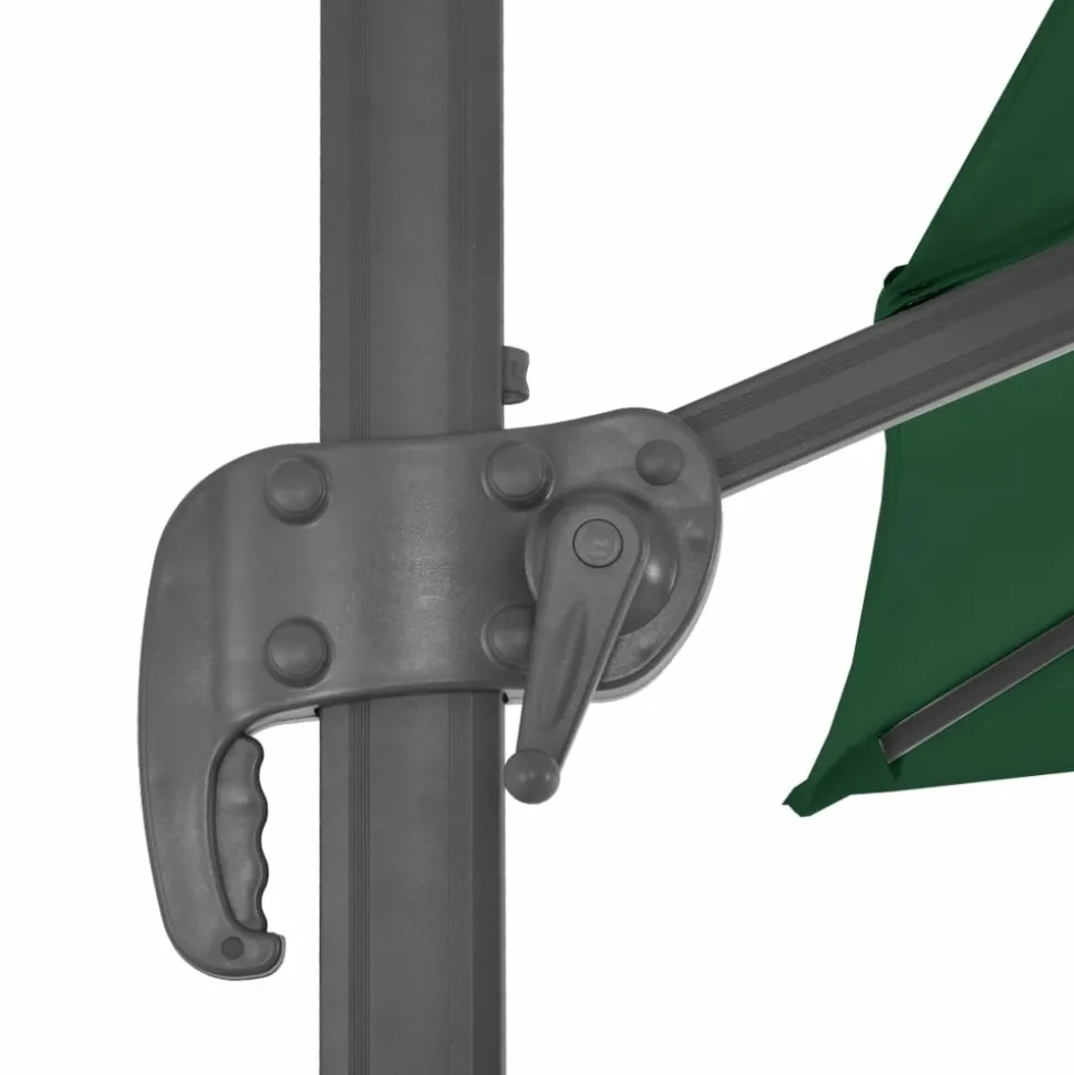 MAISON EXCLUSIVE - Parasol de jardin avec base portable vert