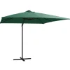 MAISON EXCLUSIVE - Parasol de jardin en porte-à-faux lumières led et mât en acier