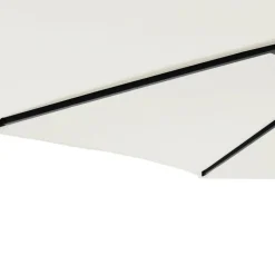 MAISON EXCLUSIVE - Parasol de jardin avec mât en acier blanc 225x225x212 cm
