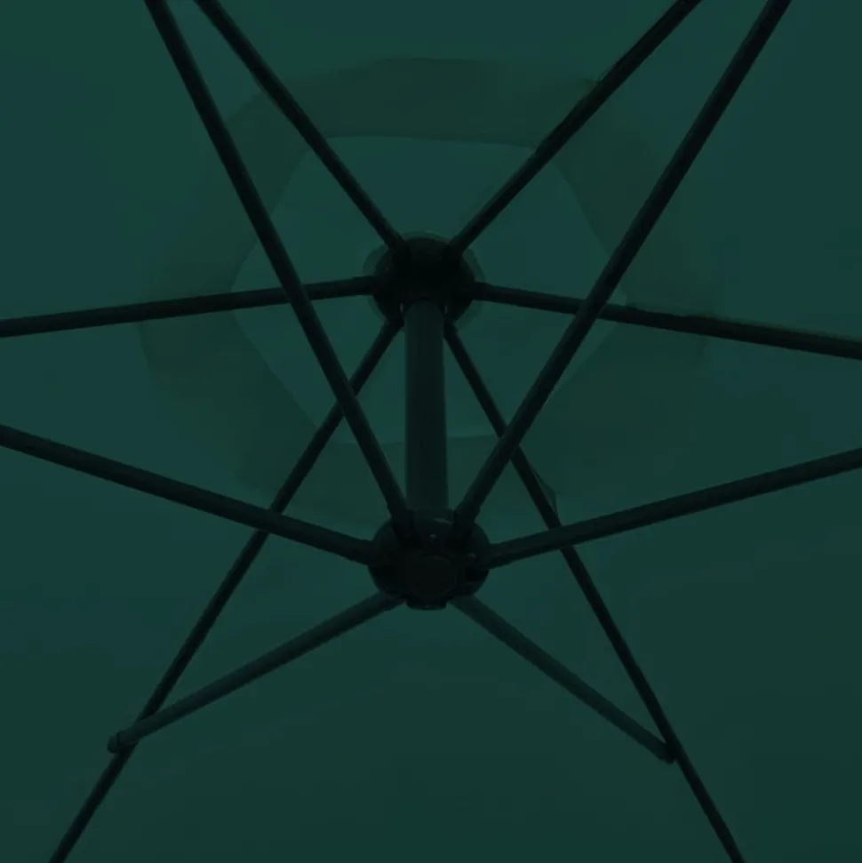 MAISON EXCLUSIVE - Parasol de jardin en porte-à-faux 3 m vert