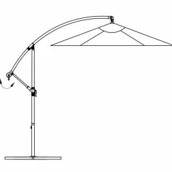 MAISON EXCLUSIVE - Parasol de jardin en porte-à-faux 3 m vert