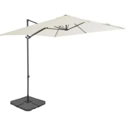 MAISON EXCLUSIVE - Parasol de jardin avec base portable sable
