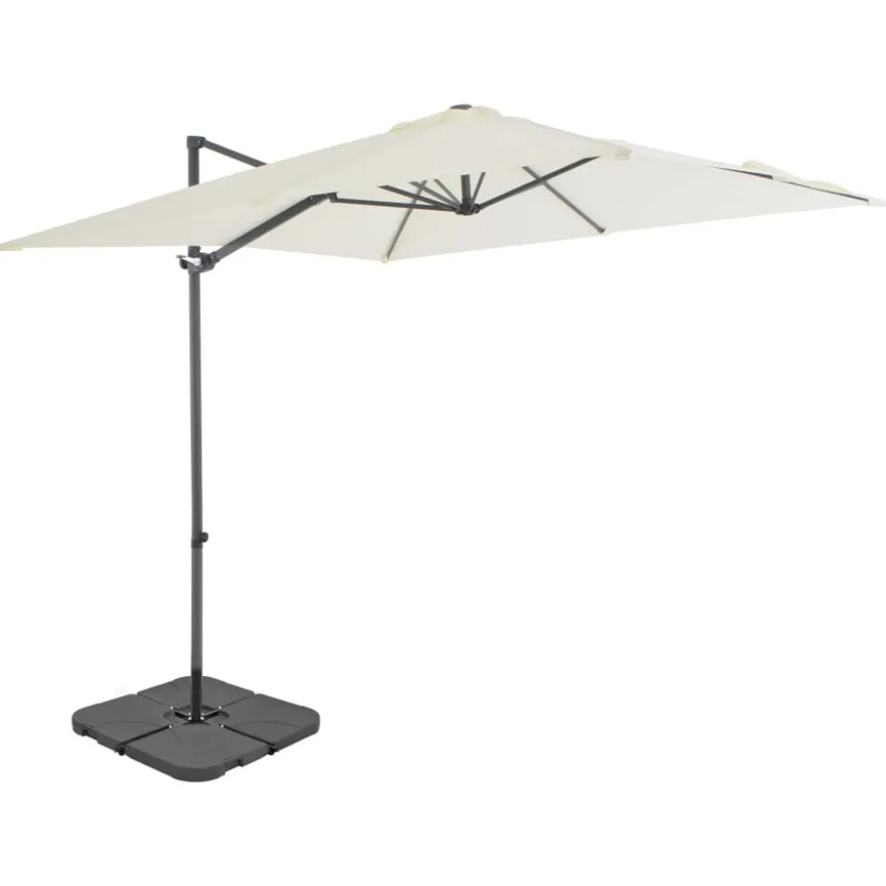 MAISON EXCLUSIVE - Parasol de jardin avec base portable sable